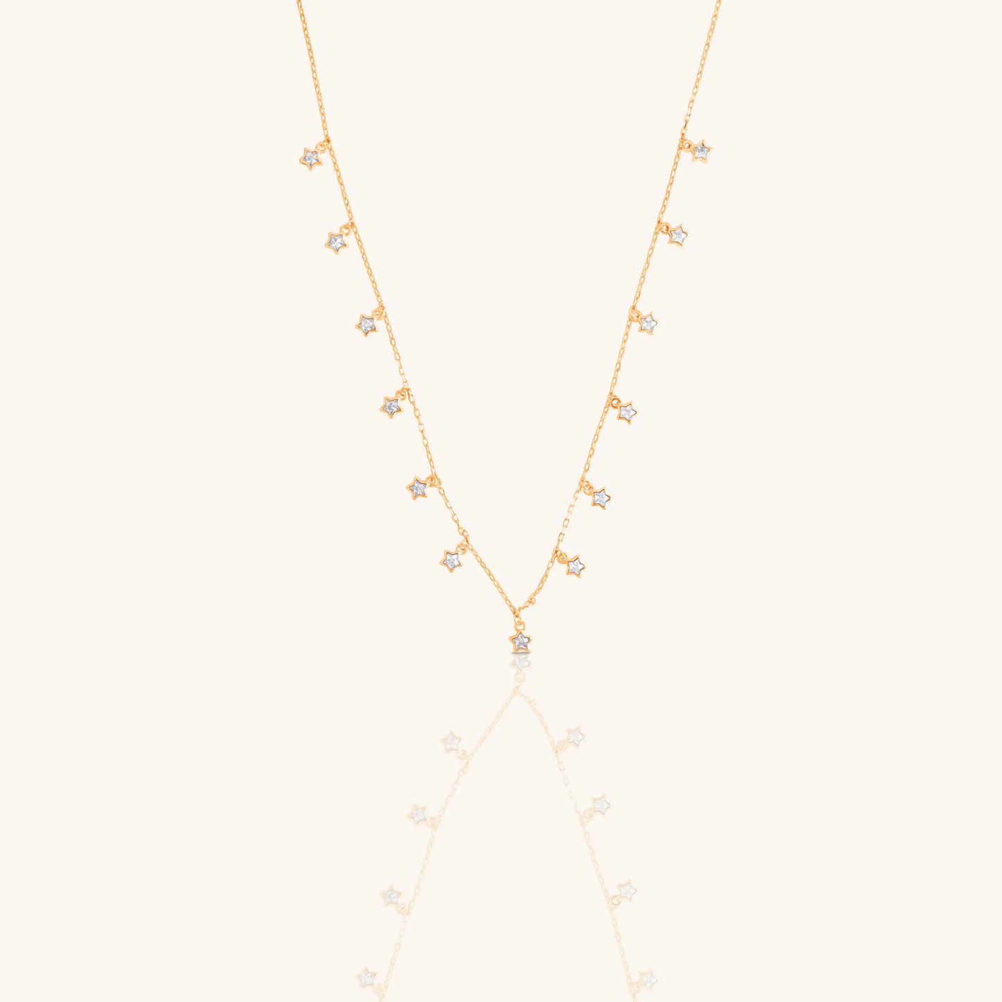 Star Diamond Charm and Chain