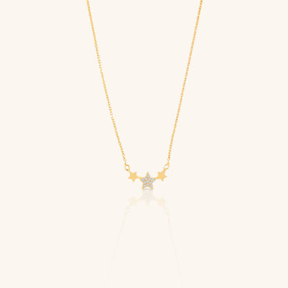 Three Star Chain Pendant