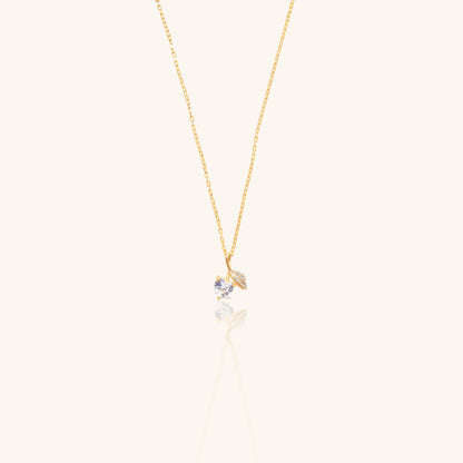 Leaf and Heart Chain Pendant