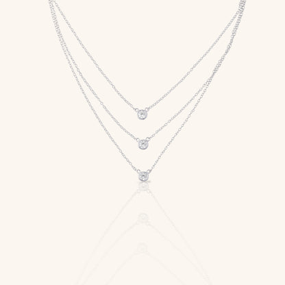 Round Diamond Stack Chain