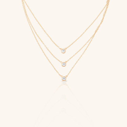 Round Diamond Stack Chain