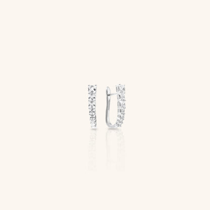 Princess Diamond Descending Hoops