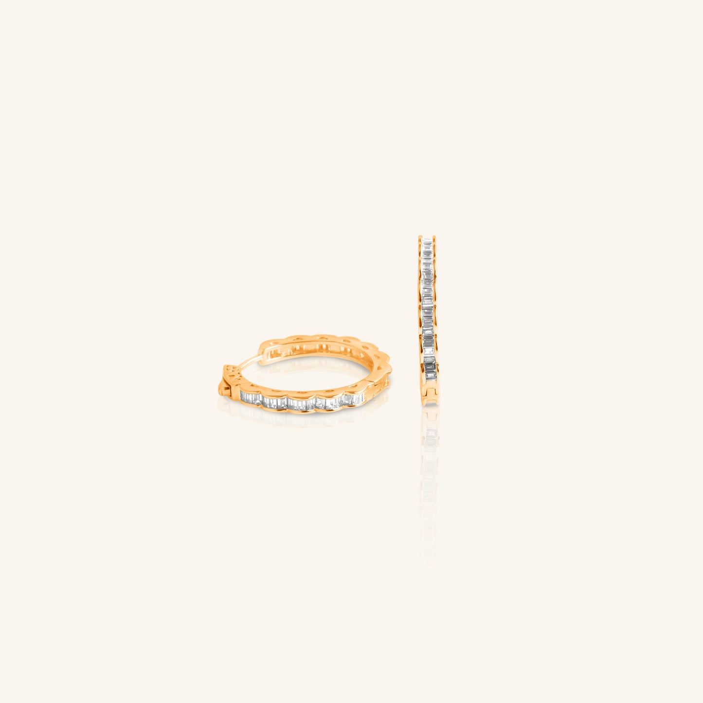 Diamond Wave Hoop