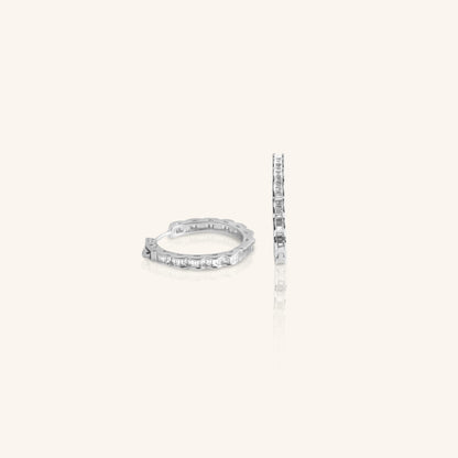 Diamond Wave Hoop