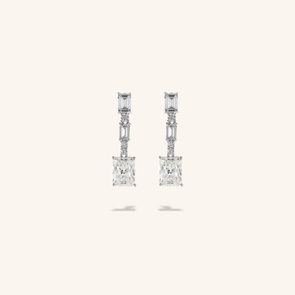 Baguette and Emerald  Earrings
