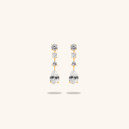 Pear Mix Drop Earring