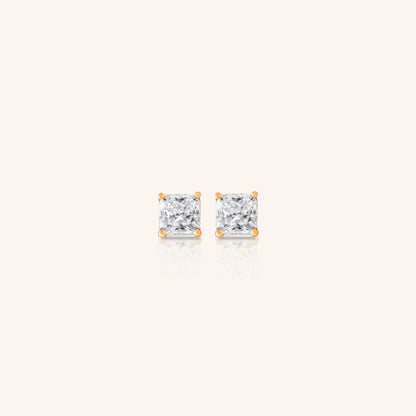 Princess Diamond Solitaire Stud
