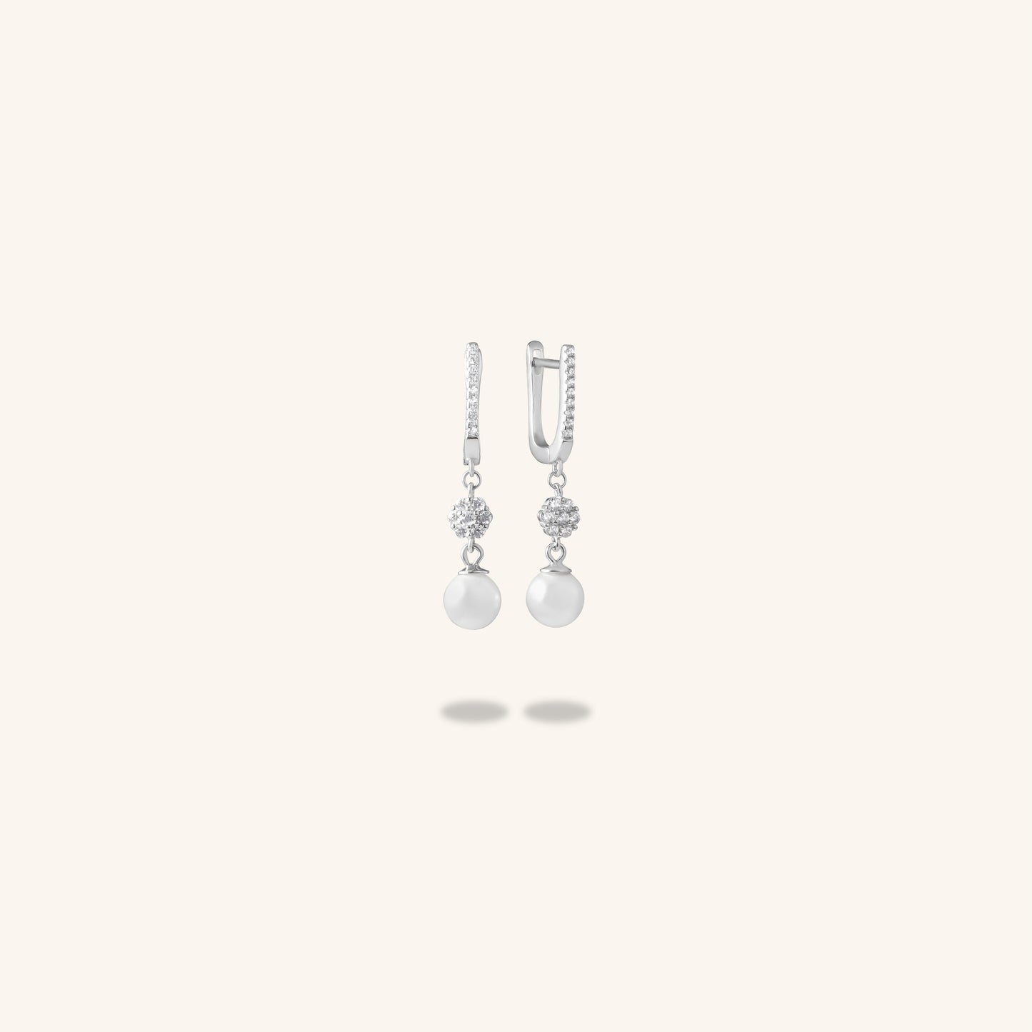 Flower Pearl Hoop
