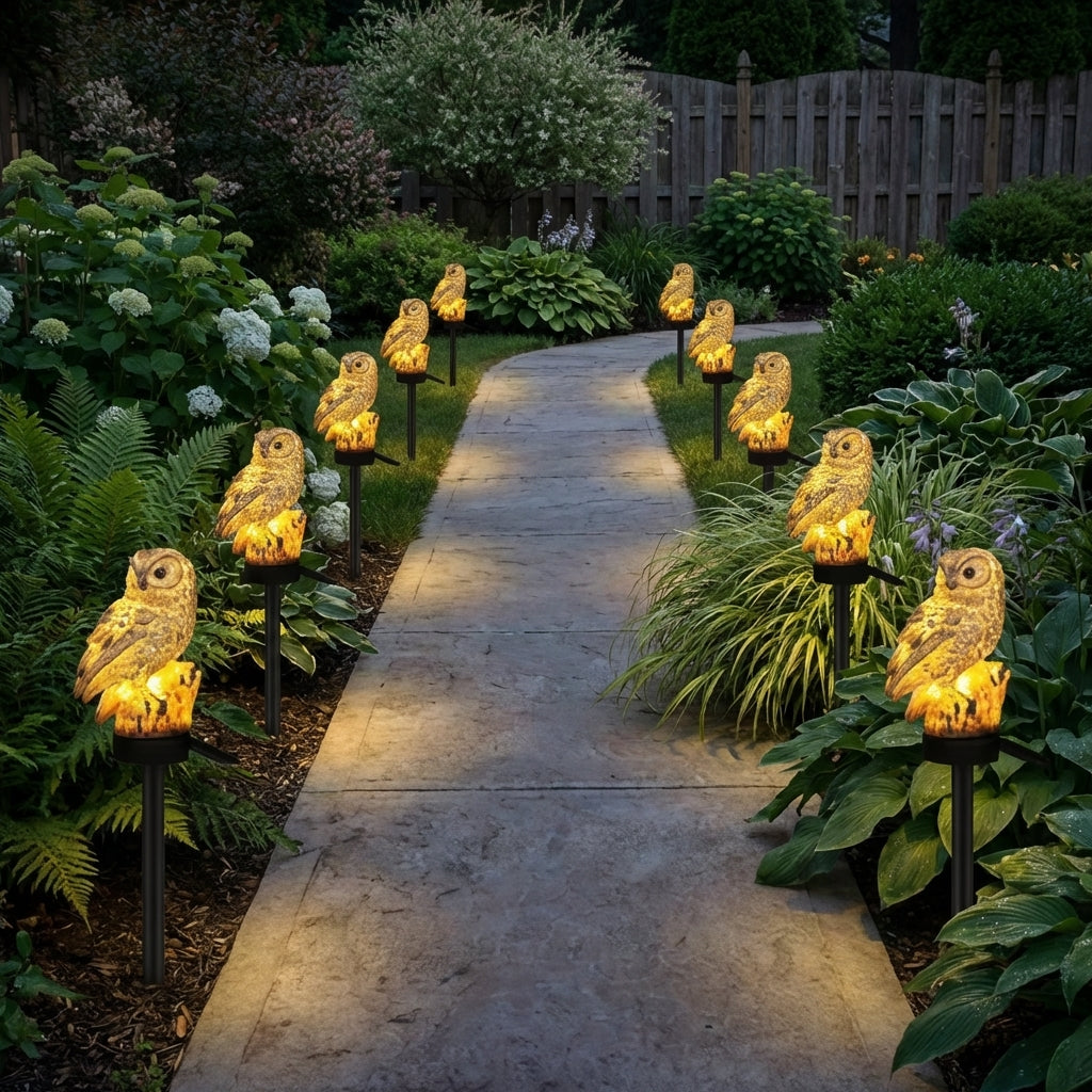 🔥Last Day Special 50% OFF🔥 Waterproof Solar Owl Light