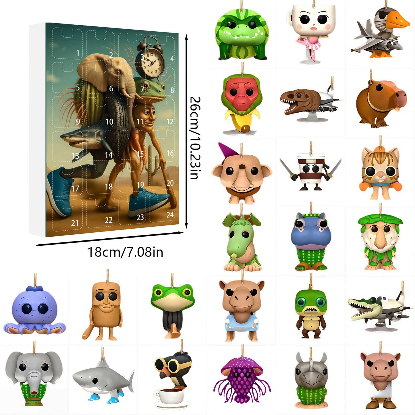 🔥Last Day 70% OFF - 🎁Tung Tung Tung Sahur Italian Brainrot Countdown 24Days Advent Calendar