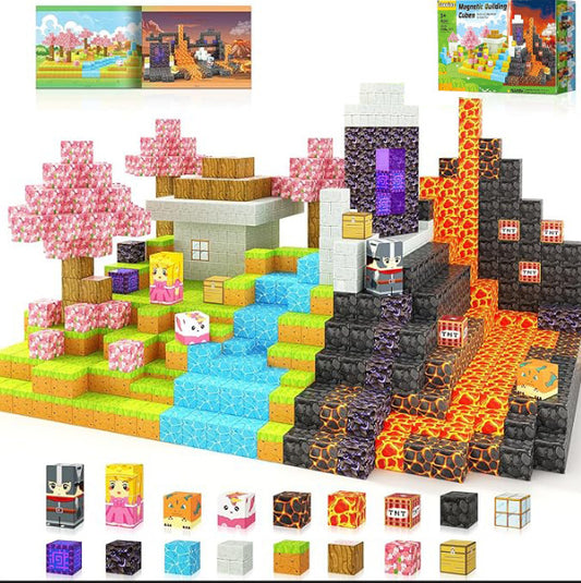 Magnetic Adventure Building Block Set – Creative Magnetic Cube Construction Toy