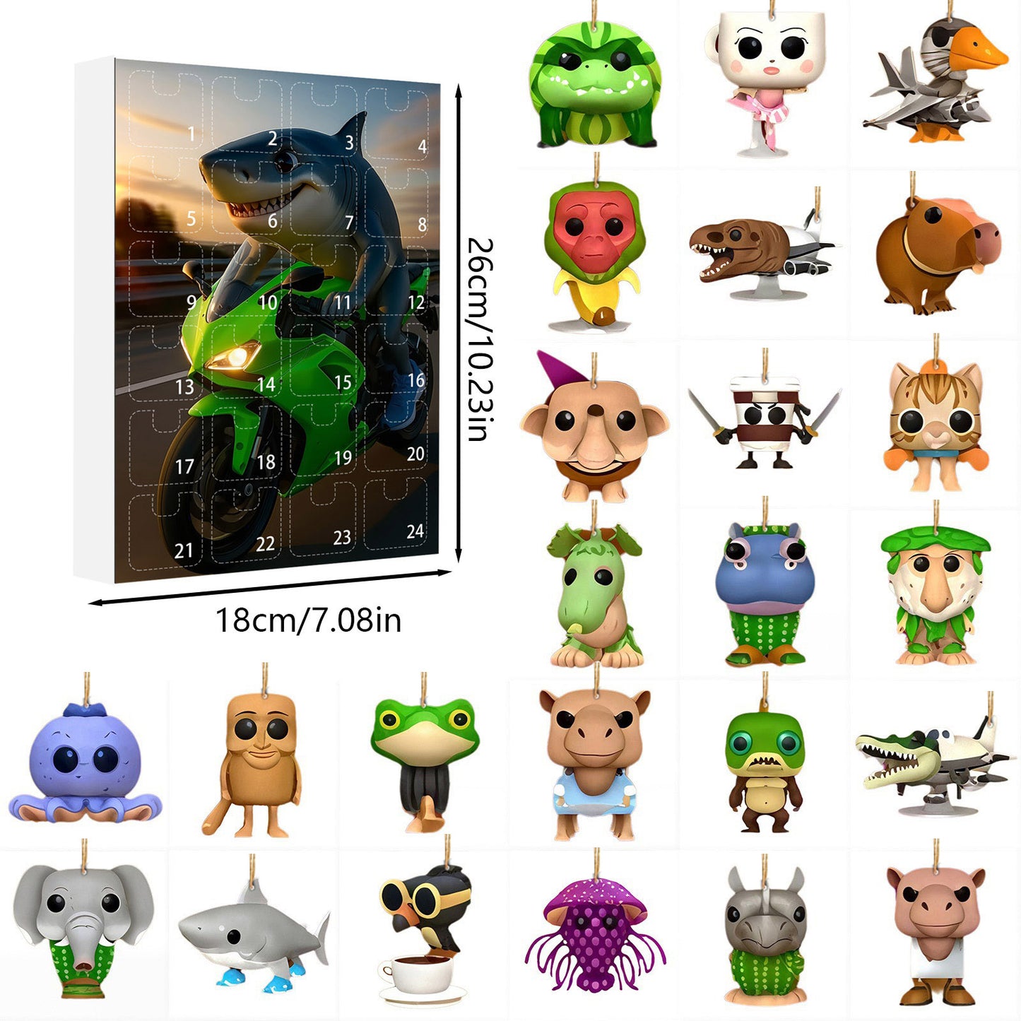 🔥Last Day 70% OFF - 🎁Tung Tung Tung Sahur Italian Brainrot Countdown 24Days Advent Calendar