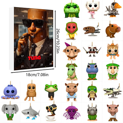 🔥Last Day 70% OFF - 🎁Tung Tung Tung Sahur Italian Brainrot Countdown 24Days Advent Calendar