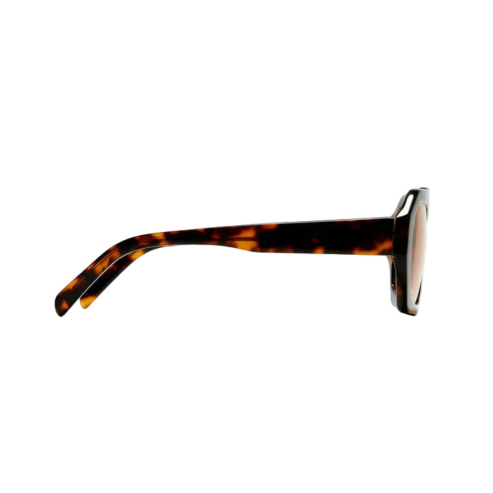 Vintage Tortoiseshell Geometric Sunglasses – Retro Amber Glow for Your Days