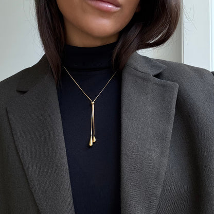 Teardrop Lariat Y-Chain Pendant