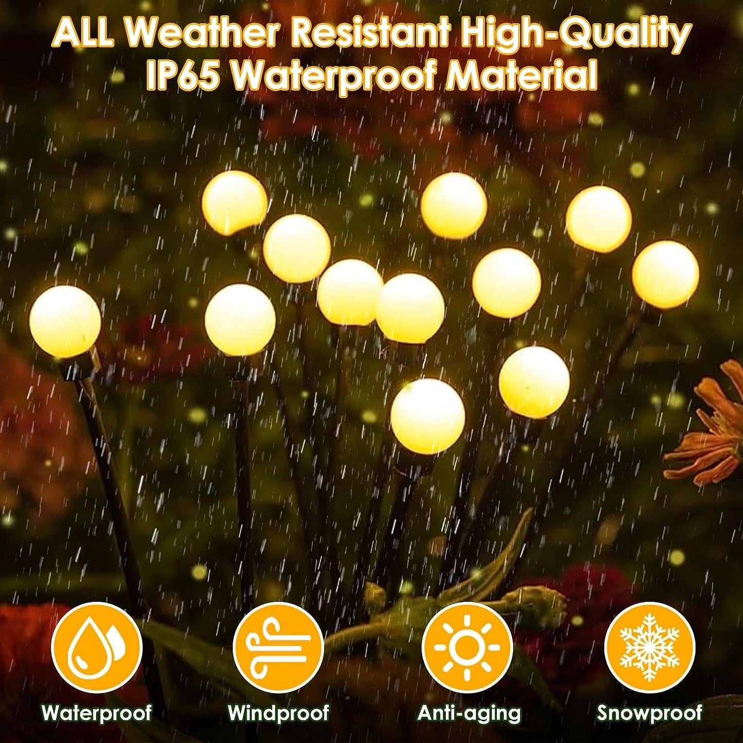 Solar Firefly Glow Lights (8 Bulbs / Set)