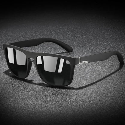 Simple Polarized Square Frame Trendy Sunglasses for Outdoor Activities