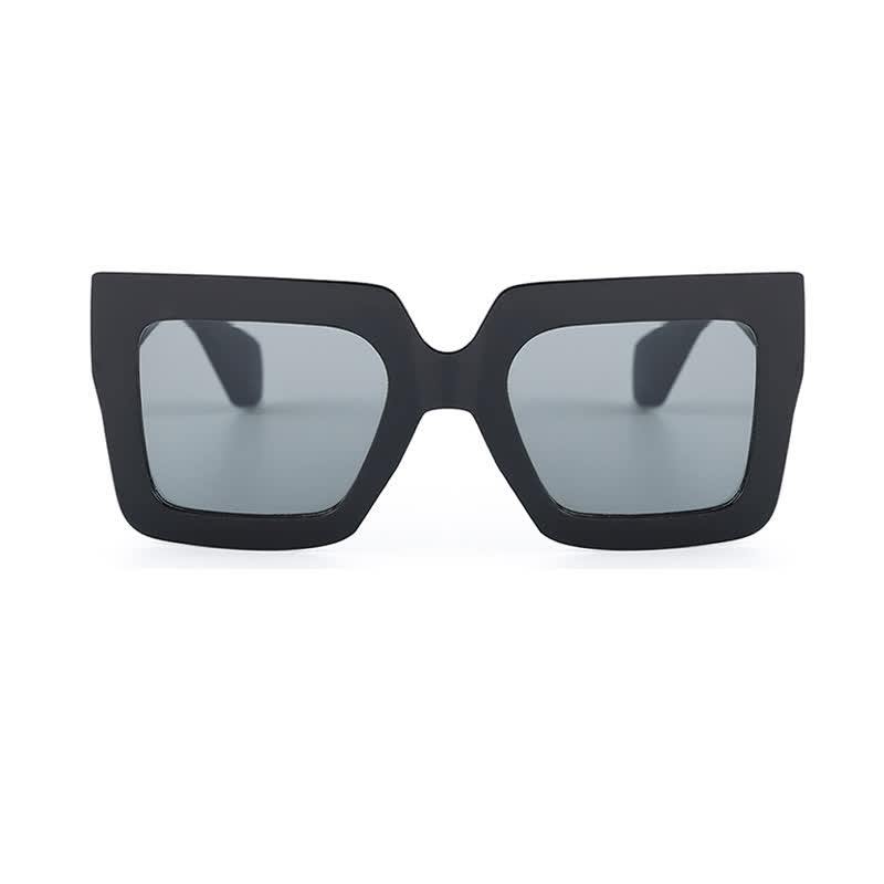 Oversized Square Frame Fashion Thick Sunglasses