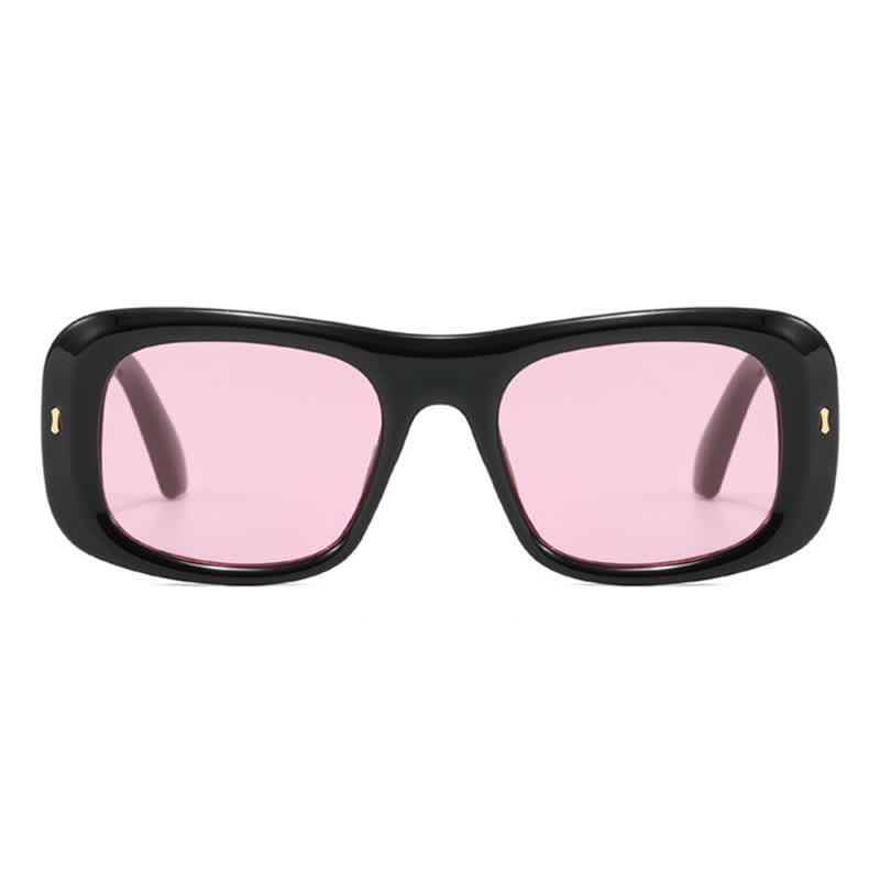 Arrow Decor Square Frame Thick Sunglasses