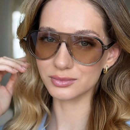 Small Frames 'T' Design Aviator Sunglasses