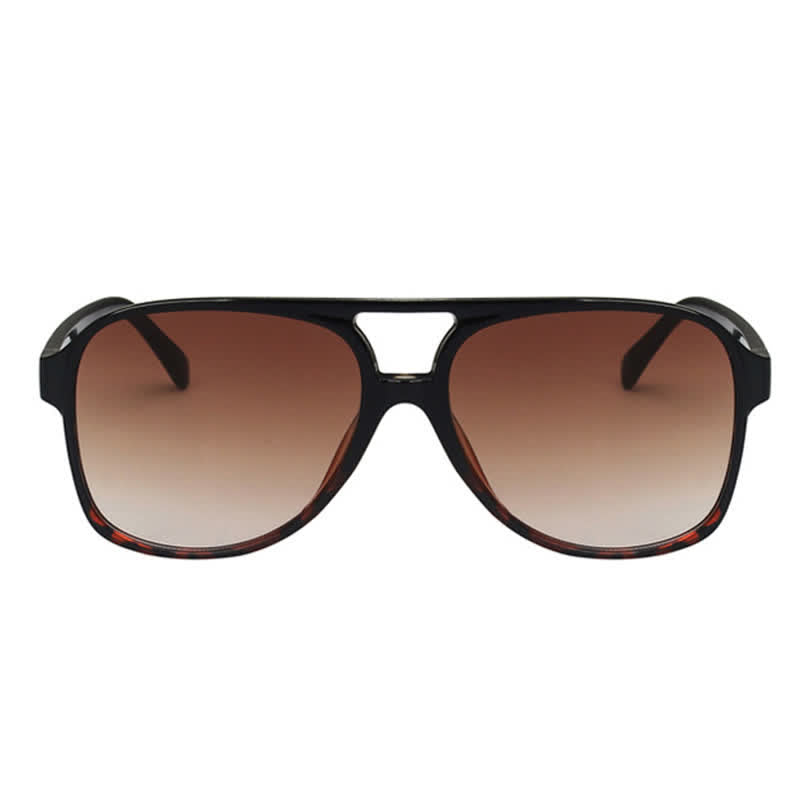 Double Bridges Fashion Aviator Sunglasses