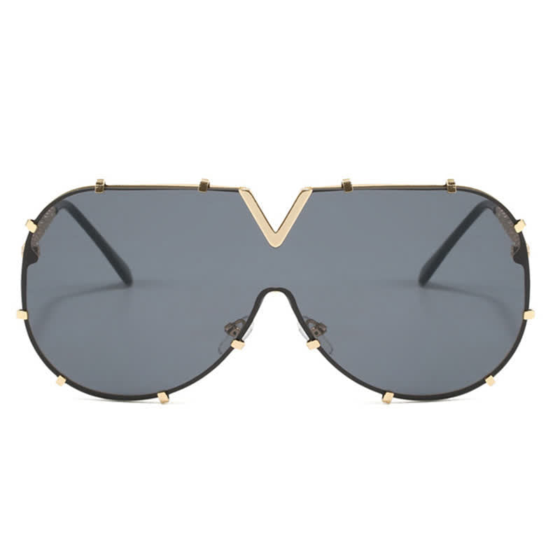 'V' Design Hipster Aviator Sunglasses
