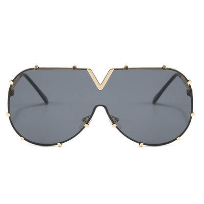 'V' Design Hipster Aviator Sunglasses