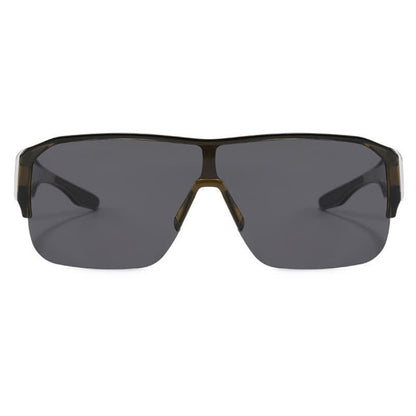 Fit Over Glasses Semi-Rimless Polarized Sunglasses for Sports&Driving