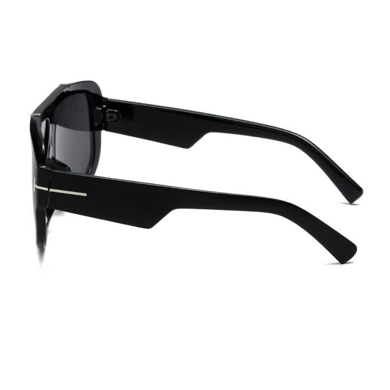'T' Design Oversized Aviator Sunglasses