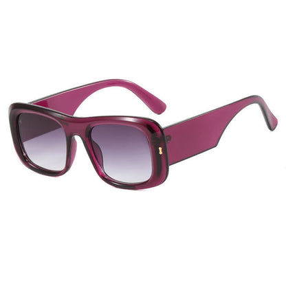 Arrow Decor Square Frame Thick Sunglasses