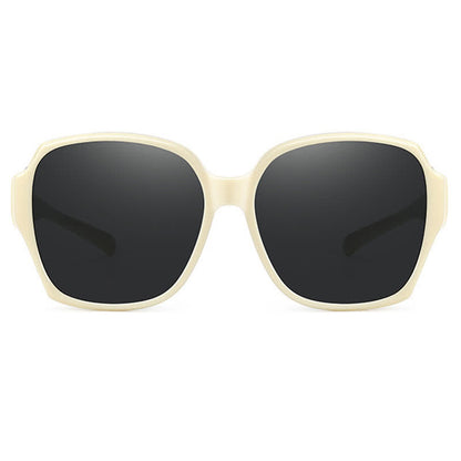 Square Frame Polarized Driving Sunglasses Fit Over Glasses for Nearsighted People