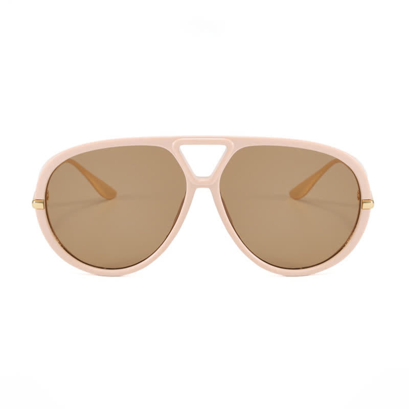Fashion Double Bridges Aviator Sunglasses
