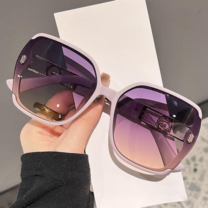 Fashion Square Hollow-out Oversized Sunglasses