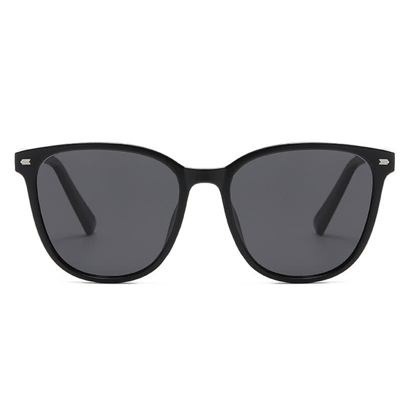 Trendy Sports Polarized Oversized Sunglasses with Mirrored Lens