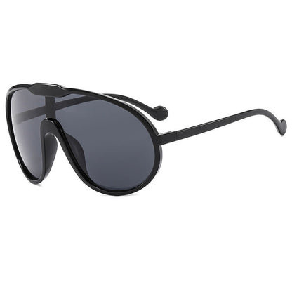 One Piece Oversized Aviator Sunglasses