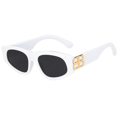 Classic Unisex 'B' Design Cat-Eye Sunglasses