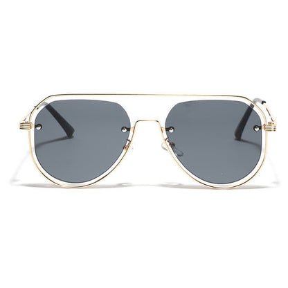 Vintage Double Bridges Hollow-out Aviator Sunglasses