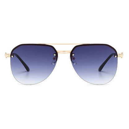 Aviator Frame Double Bridges Driving Sunglasses