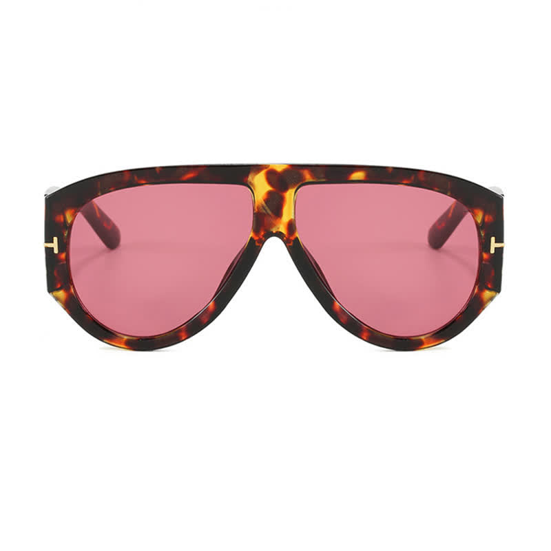 'T' Design Toad Frame Aviator Sunglasses