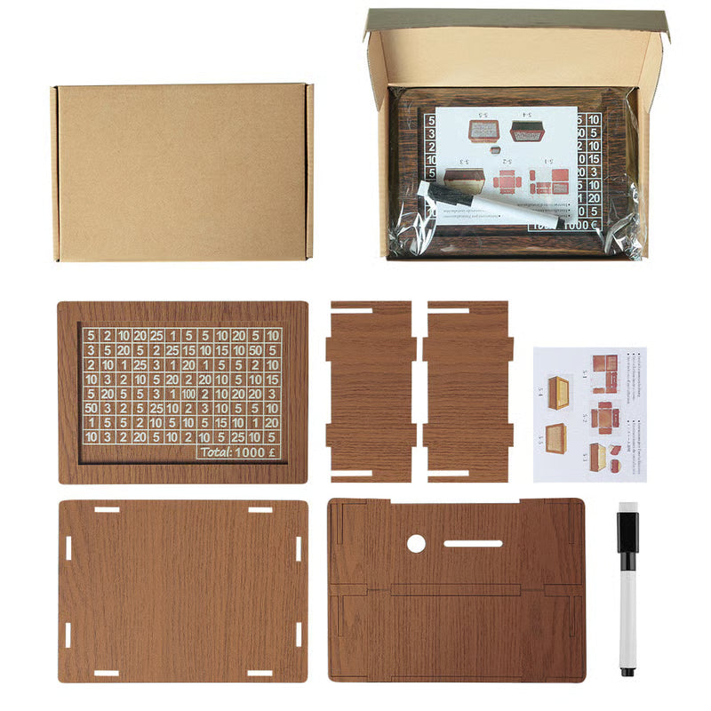 🔥Cash Vault Wooden Savings Box🎁Help achieve savings goals