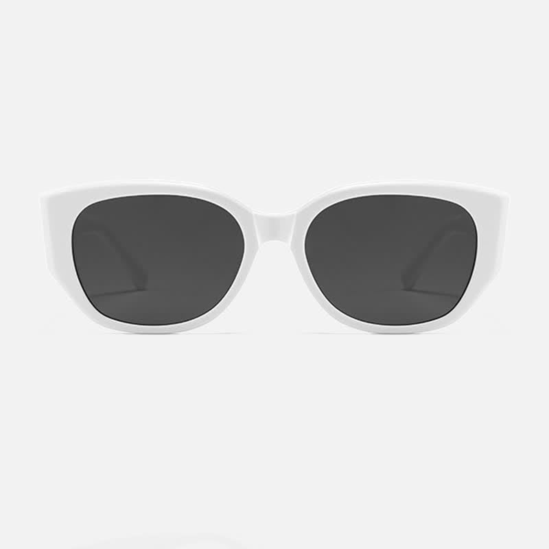 Cat-Eye Thick Temples Hipster Sunglasses