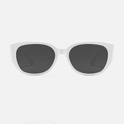 Cat-Eye Thick Temples Hipster Sunglasses