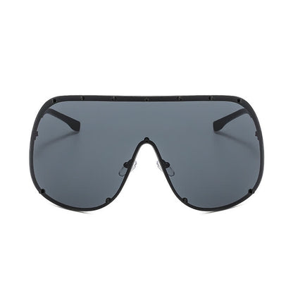 Unisex Hipster One-piece Polarized Aviator Sunglasses