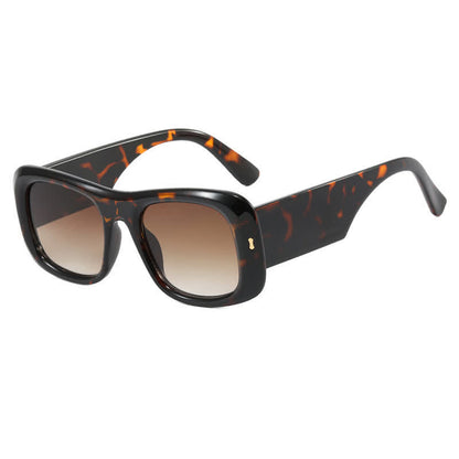 Arrow Decor Square Frame Thick Sunglasses