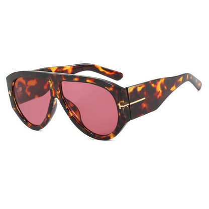 'T' Design Toad Frame Aviator Sunglasses