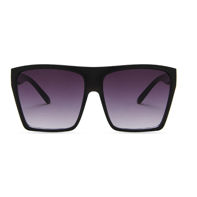 Flat Top Oversized Square Frame Fashion Sunglasses