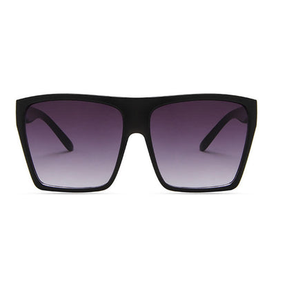 Flat Top Oversized Square Frame Fashion Sunglasses