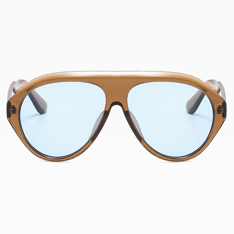 Hipster Oversized Frame Aviator Sunglasses