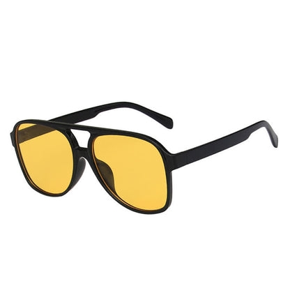 Double Bridges Fashion Aviator Sunglasses