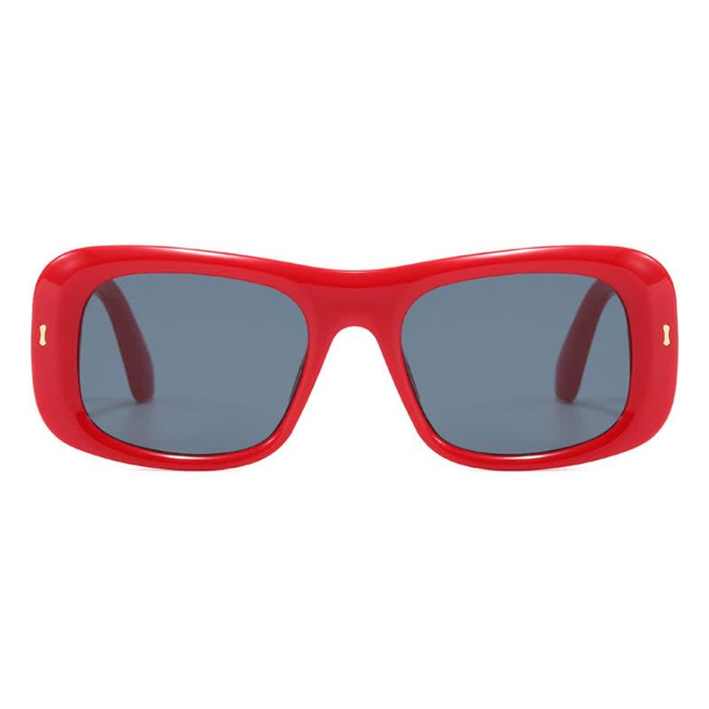 Arrow Decor Square Frame Thick Sunglasses